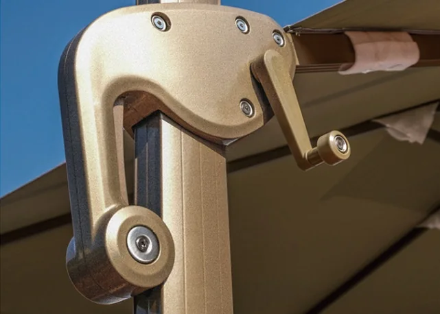 Medium Seitenmastschirm Rose Gold - Ansicht 3