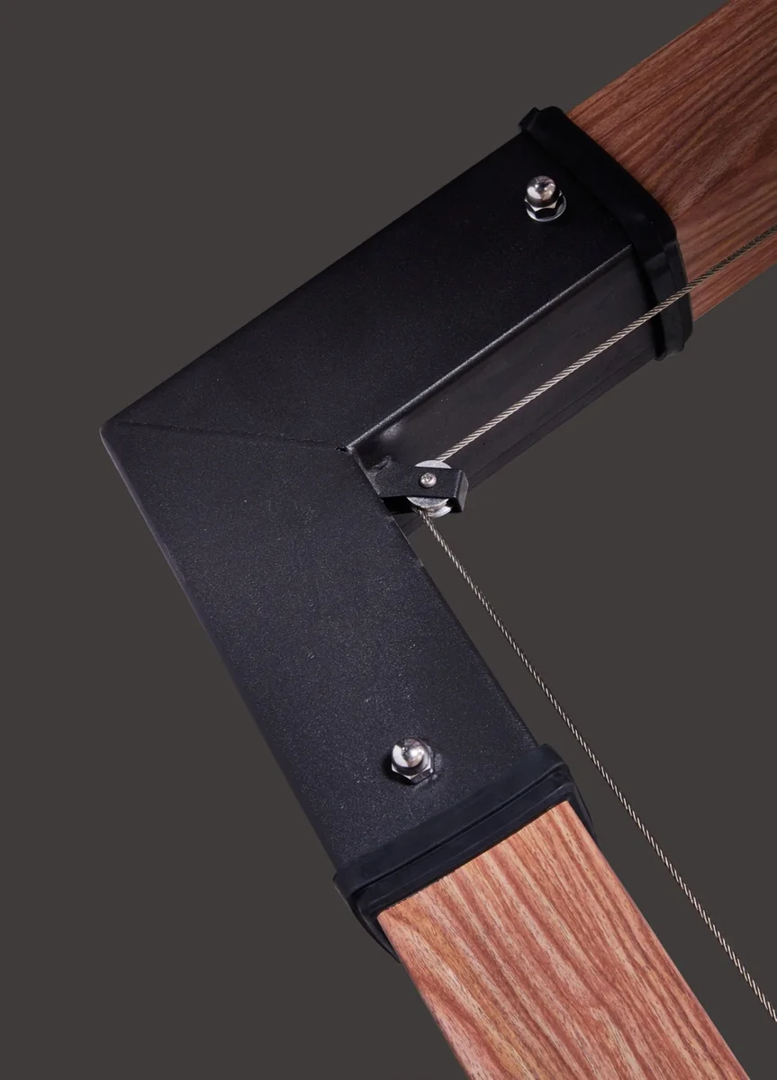 Aluminium-Hängeschirm in Holzoptik - Ansicht 3